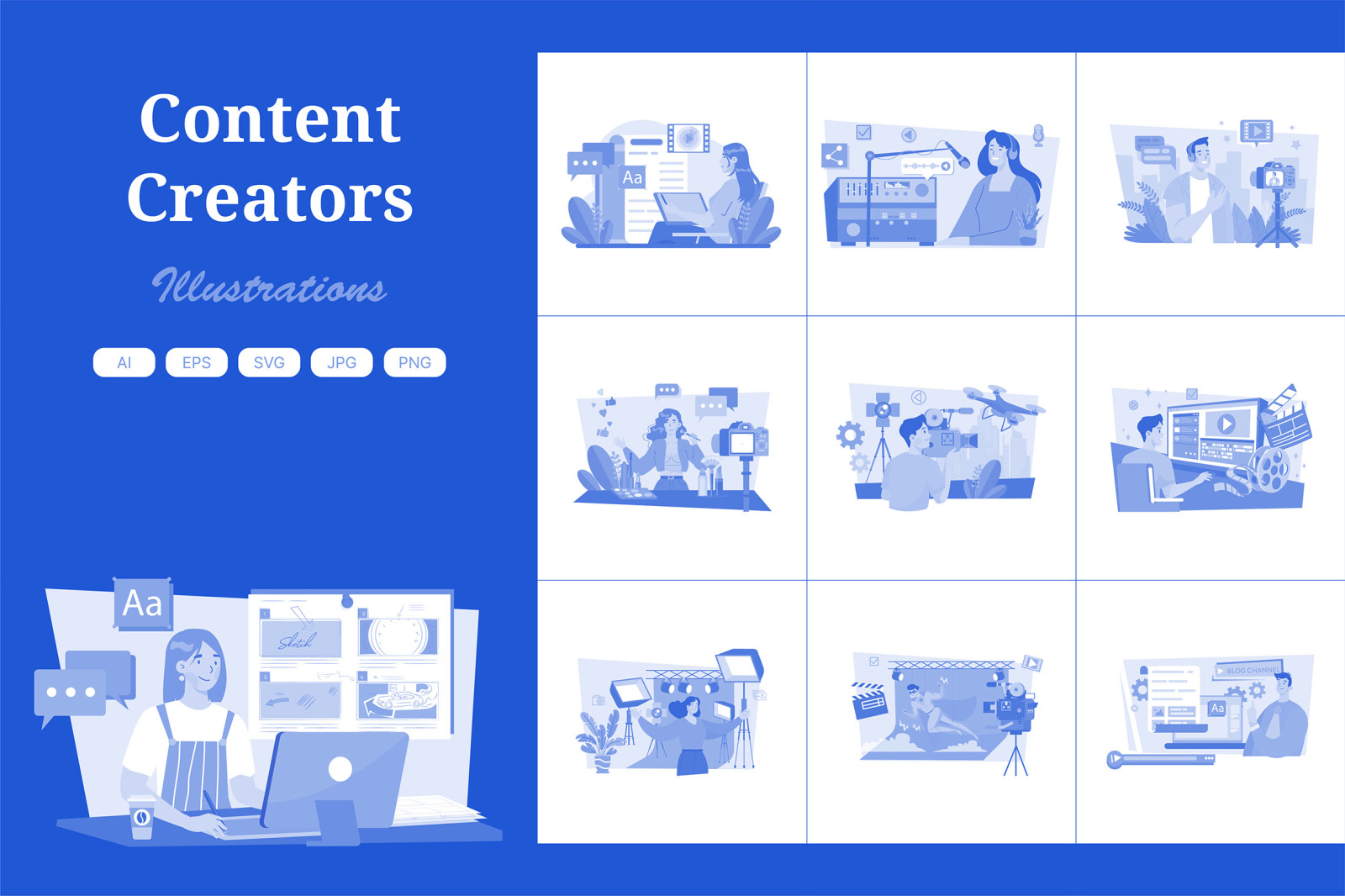 M630_Content Creator Illustration Pack 1