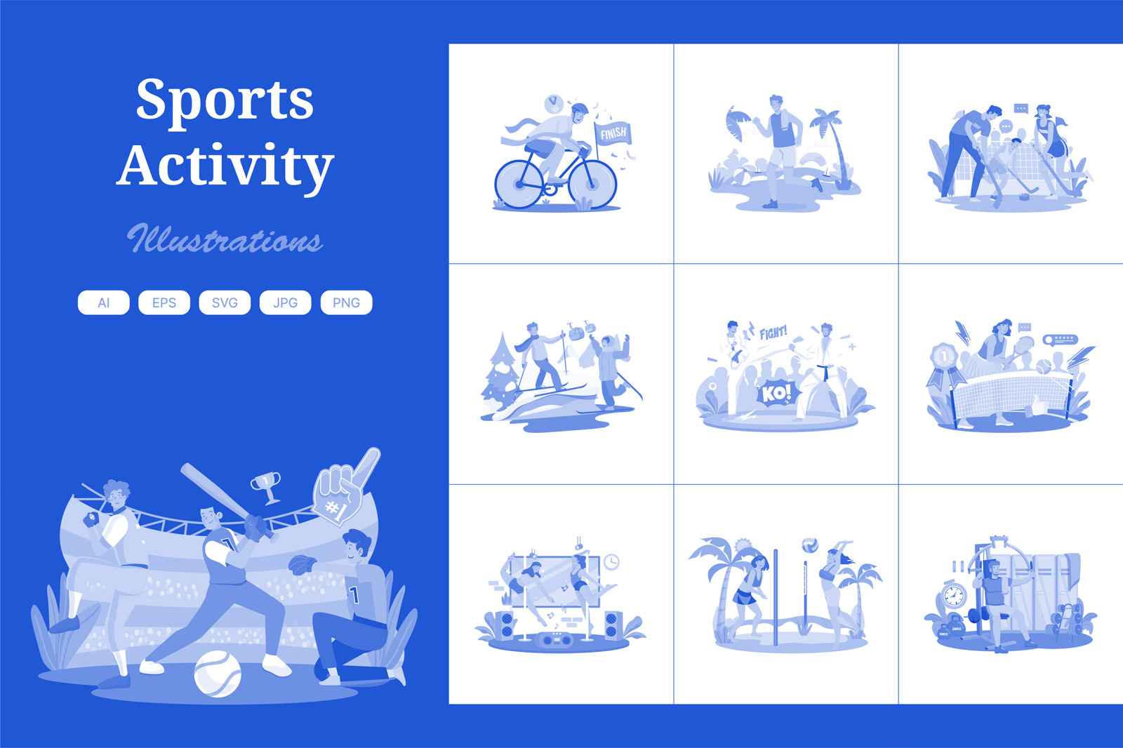 M629_Sports Activity Illustration Pack 2