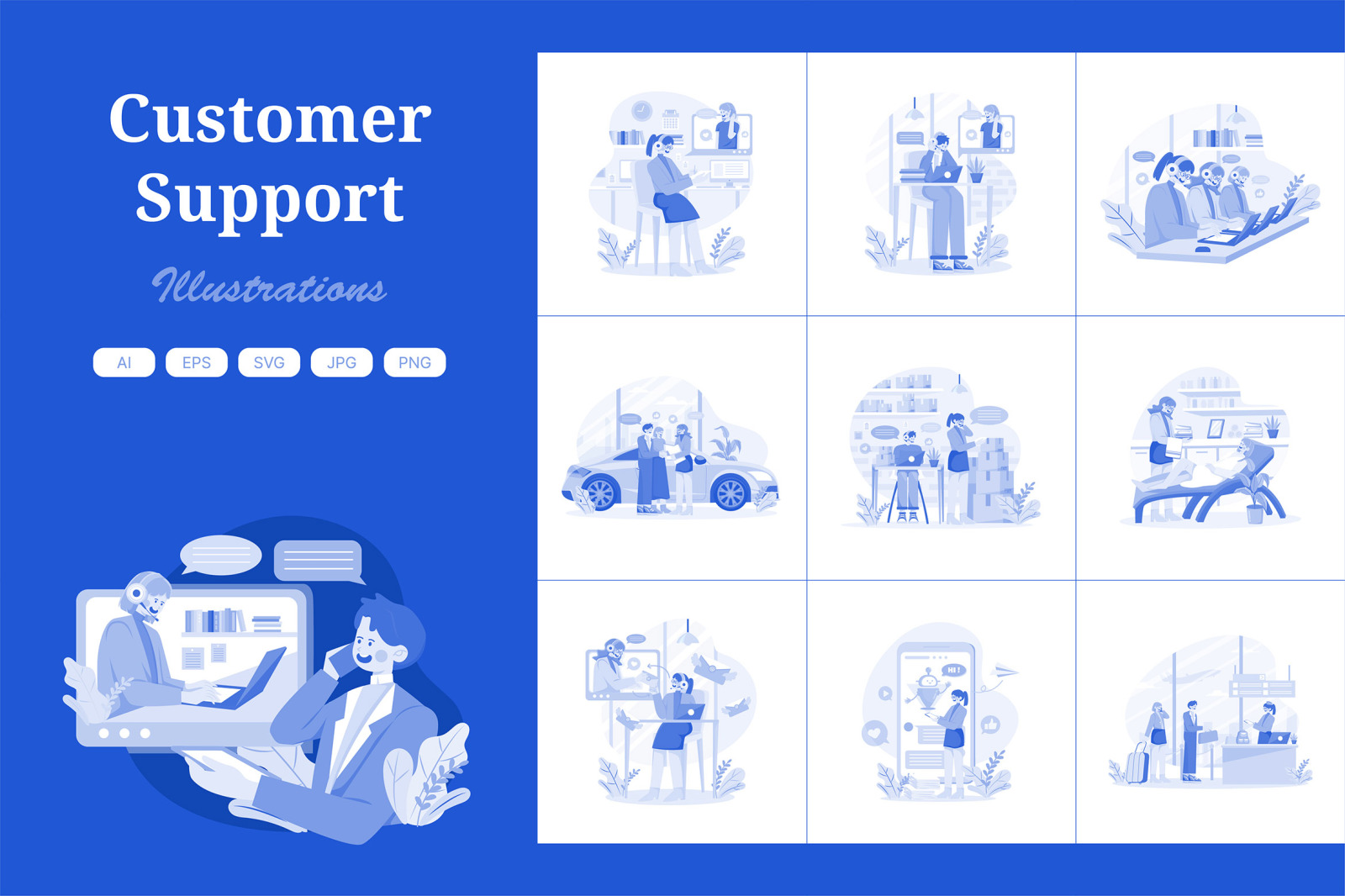 M632_Customer Support Illustration Pack