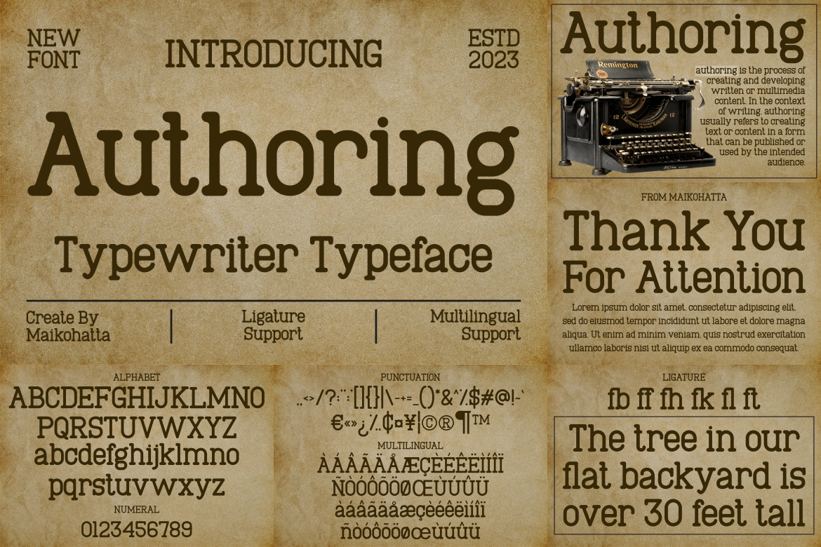 Classic Typewriter Font Bundle Classic Typewriter Font Bundle