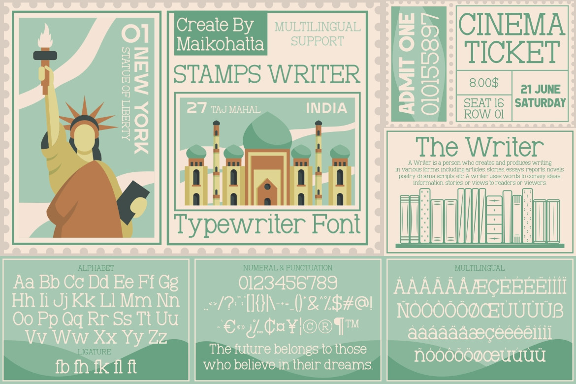 Classic Typewriter Font Bundle Classic Typewriter Font Bundle