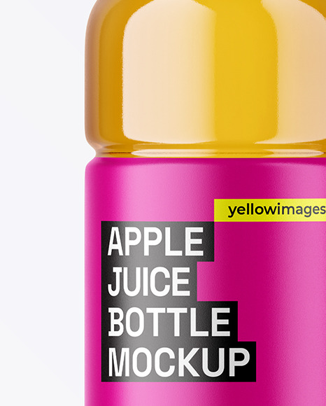 300ml Apple Juice Bottle Mockup