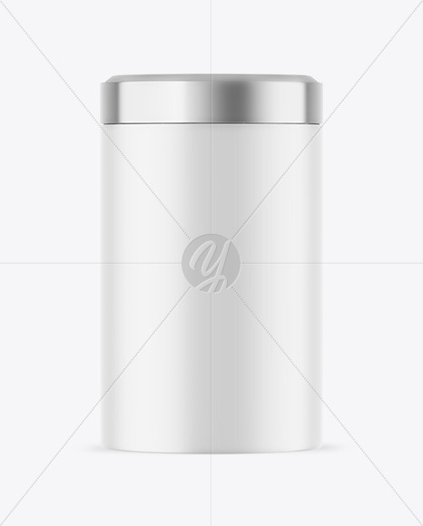 Matte Tea Tin Can Mockup