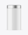 Glossy Tea Tin Can Mockup