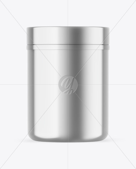 Metallic Protein Jar Mockup Metallic Protein Jar Mockup