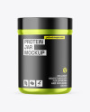 Metallic Protein Jar Mockup Metallic Protein Jar Mockup