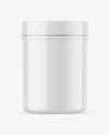 Glossy Protein Jar Mockup