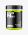 Glossy Protein Jar Mockup