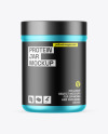 Matte Metallic Protein Jar Mockup Matte Metallic Protein Jar Mockup