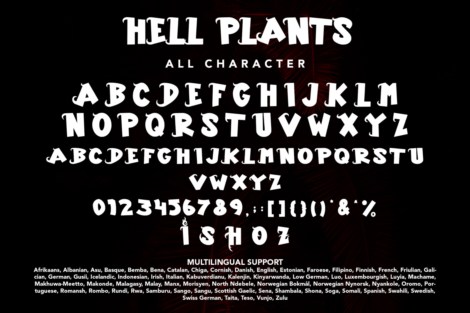 Hell Plants Font Hell Plants Font
