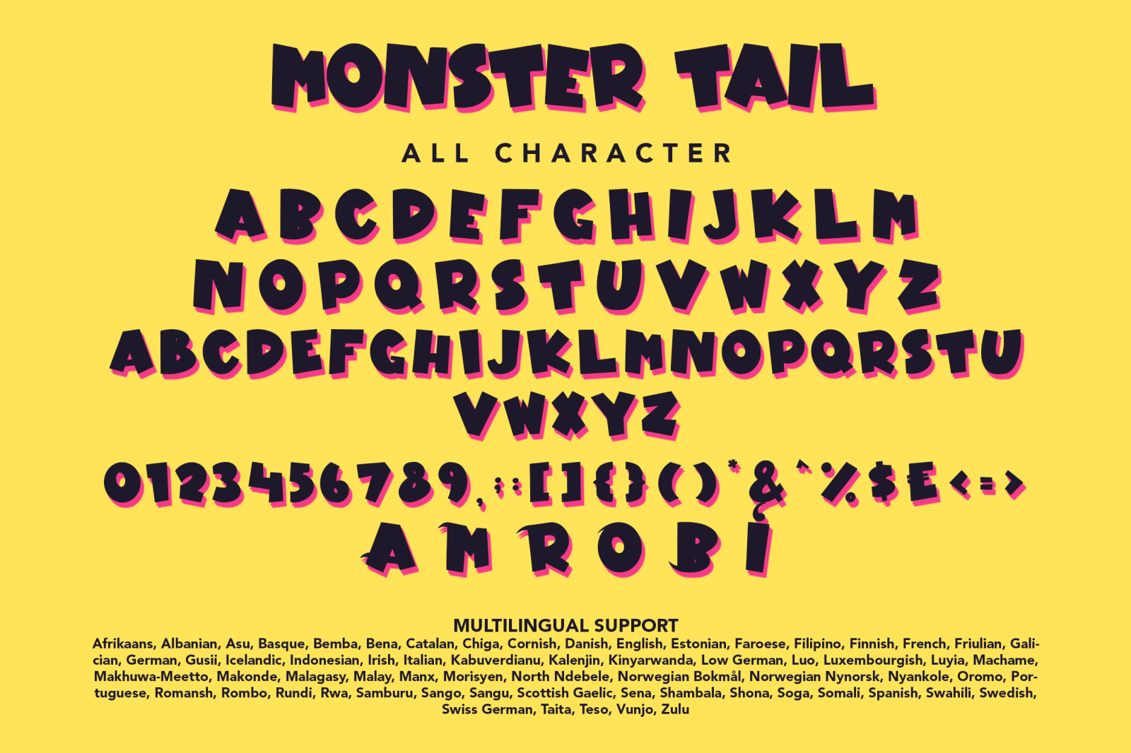 Monster Tail FOnt Monster Tail FOnt