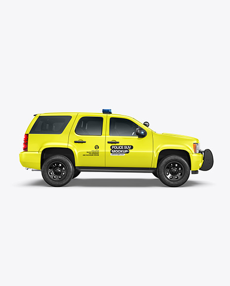 Police SUV Mockup - Side View