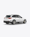 Compact Luxury SUV Mockup - Back Half Side View