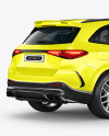 Compact Luxury SUV Mockup - Back Half Side View