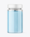 Clear Glass Jar with Powder Mockup Clear Glass Jar with Powder Mockup