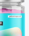 Clear Glass Jar with Powder Mockup Clear Glass Jar with Powder Mockup