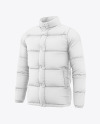 Men's Down Jacket Mockup - Half Side View