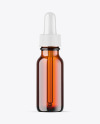 Amber Glass Dropper Bottle Mockup