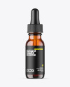Amber Glass Dropper Bottle Mockup