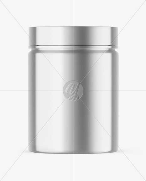 Metallic Protein Jar Mockup