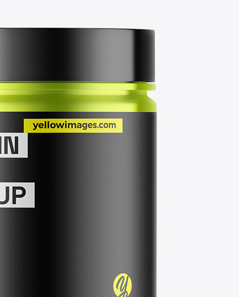 Metallic Protein Jar Mockup