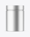 Matte Metallic Protein Jar Mockup