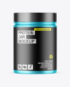 Matte Metallic Protein Jar Mockup