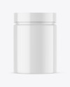 Glossy Protein Jar Mockup