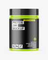 Glossy Protein Jar Mockup
