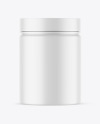 Matte Protein Jar Mockup Matte Protein Jar Mockup