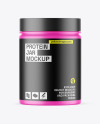 Matte Protein Jar Mockup Matte Protein Jar Mockup