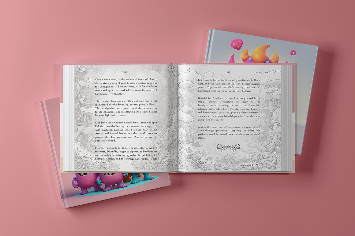 Thick Square Hardcover Book Mockup Thick Square Hardcover Book Mockup