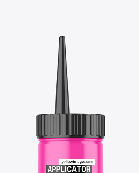 Glossy Applicator Bottle Mockup