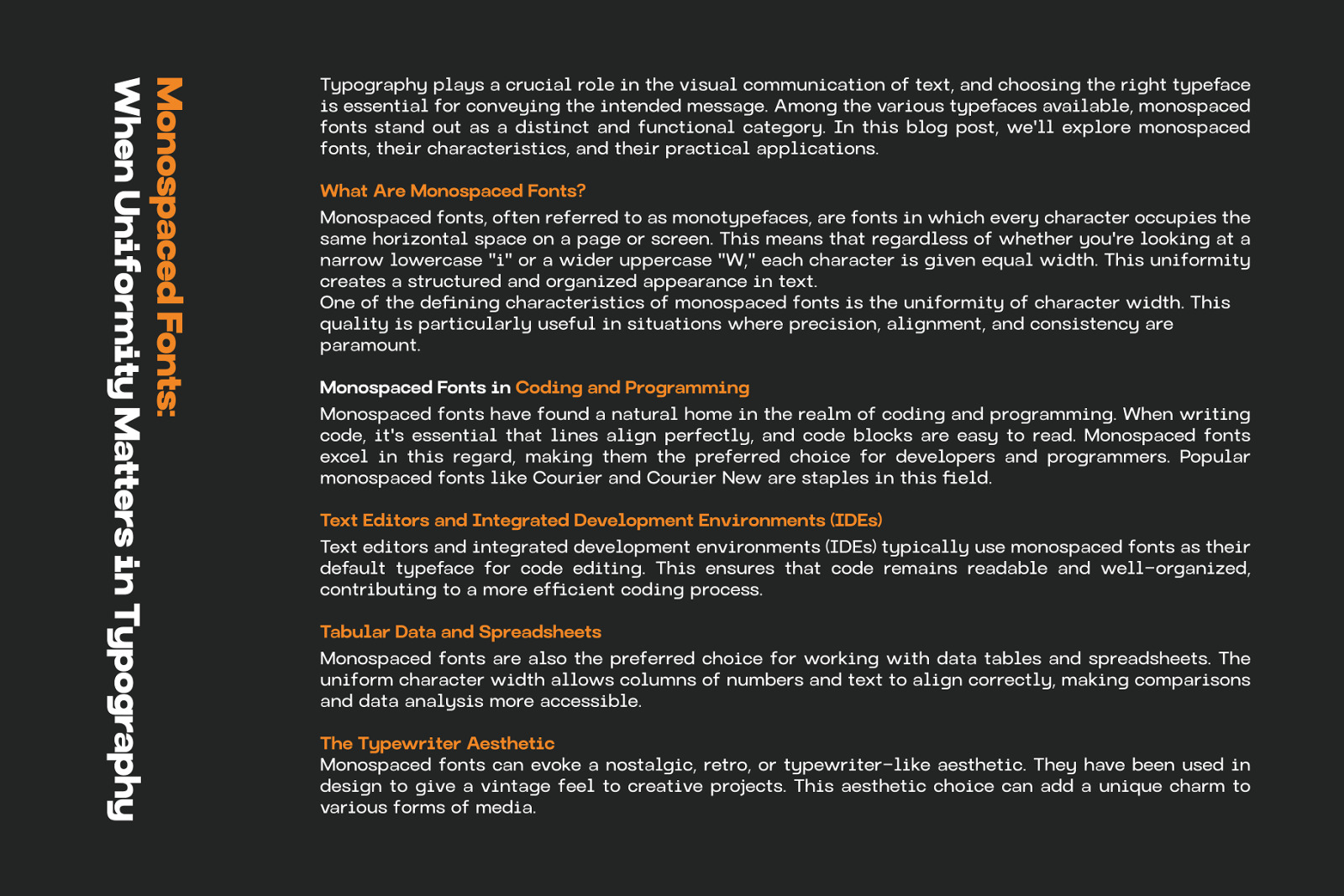 Monoglyphic - Clean Monospace Font Monoglyphic - Clean Monospace Font