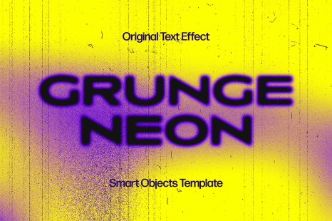 Grunge Neon Text Effect - Bad