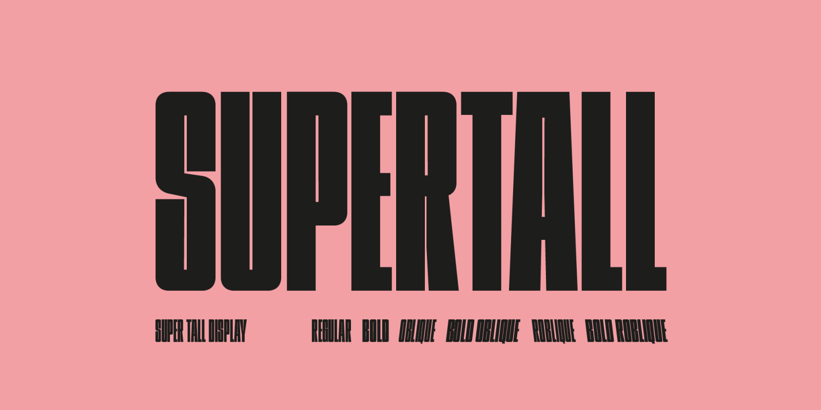 Supertall Font Supertall Font