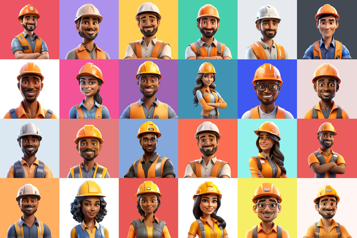 125 Animoji - Builder People 125 Animoji - Builder People