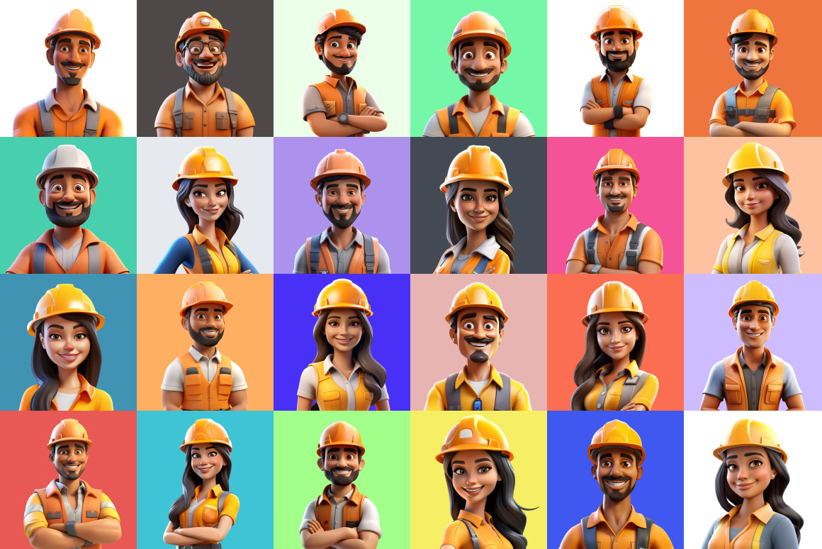 125 Animoji - Builder People 125 Animoji - Builder People