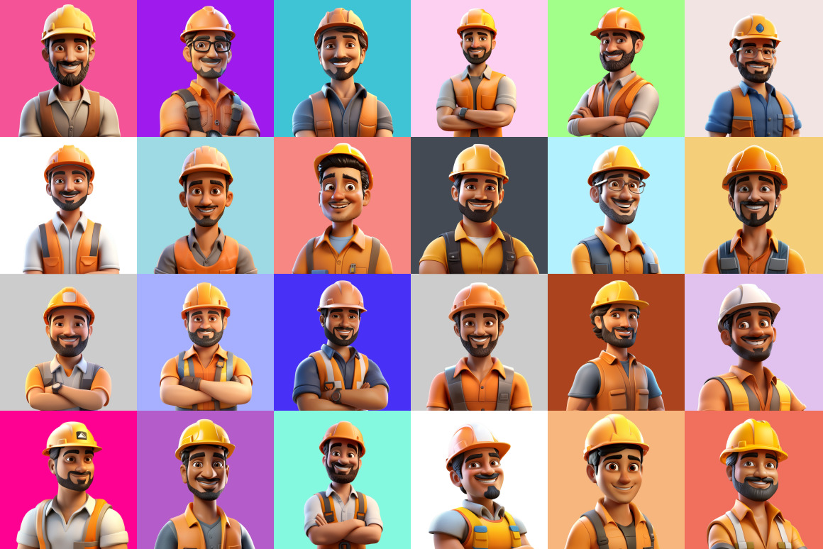 125 Animoji - Builder People 125 Animoji - Builder People
