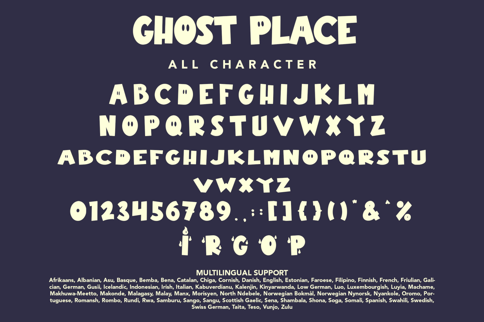 Ghost Place Font Ghost Place Font