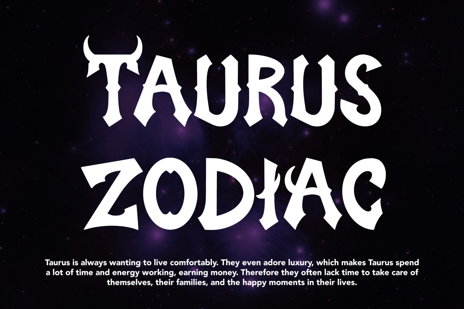 Taurus Sense Font