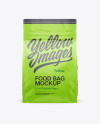 2oz Plastic Food Bag Mockup - Front &amp; Bottom Views