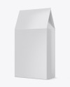 Glossy Paper Box Mockup - Half Side View