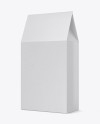 Matte Paper Box Mockup - Half Side View