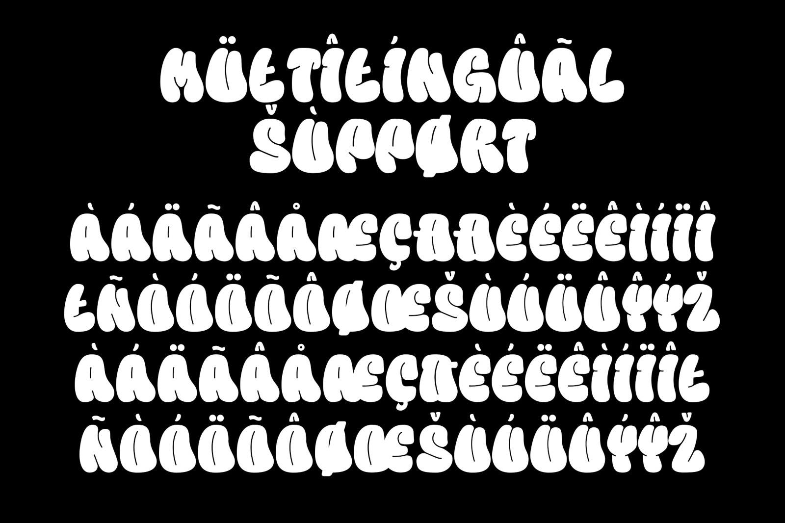 Flexi Gloo - Bubble Font Flexi Gloo - Bubble Font