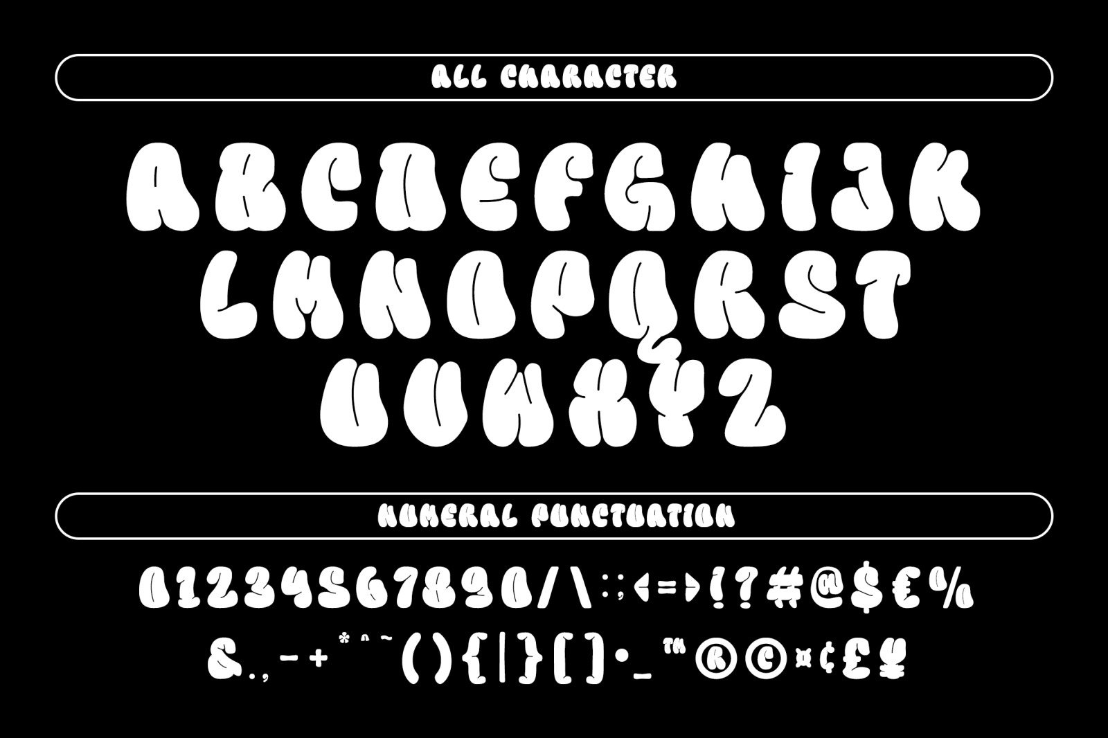 Flexi Gloo - Bubble Font Flexi Gloo - Bubble Font
