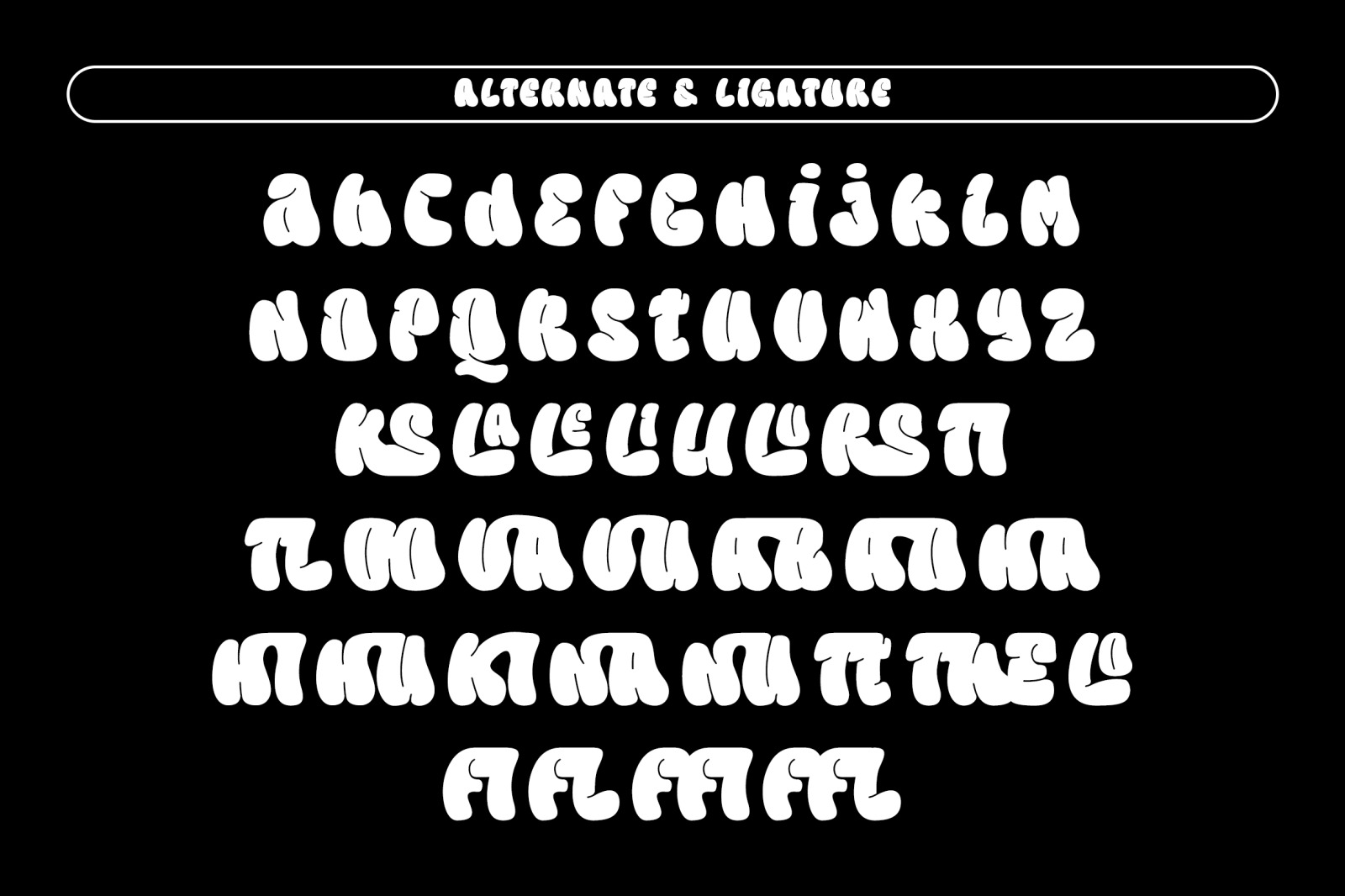 Flexi Gloo - Bubble Font