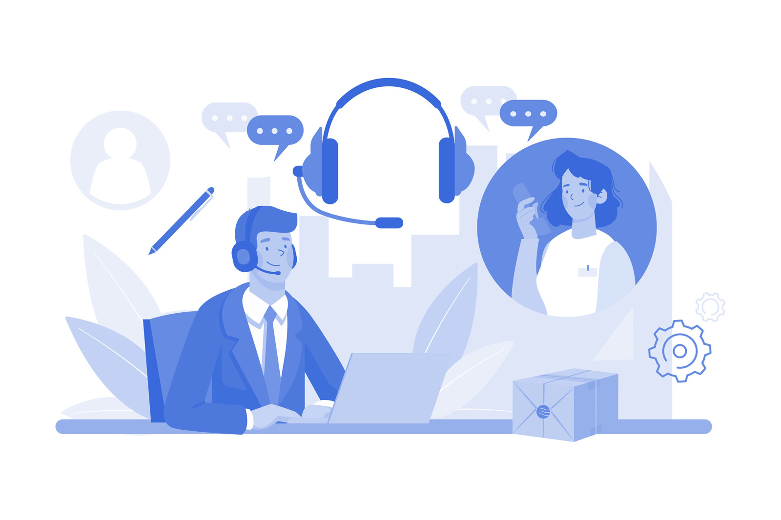 M628_Customer Support Illustration Pack 1