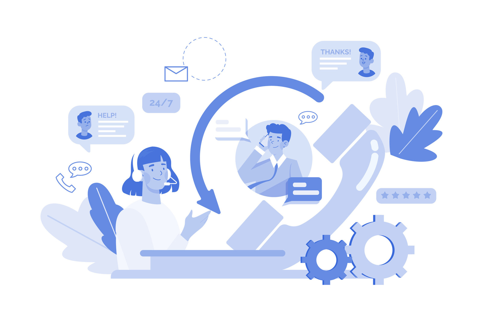 M628_Customer Support Illustration Pack 2 M628_Customer Support Illustration Pack 2
