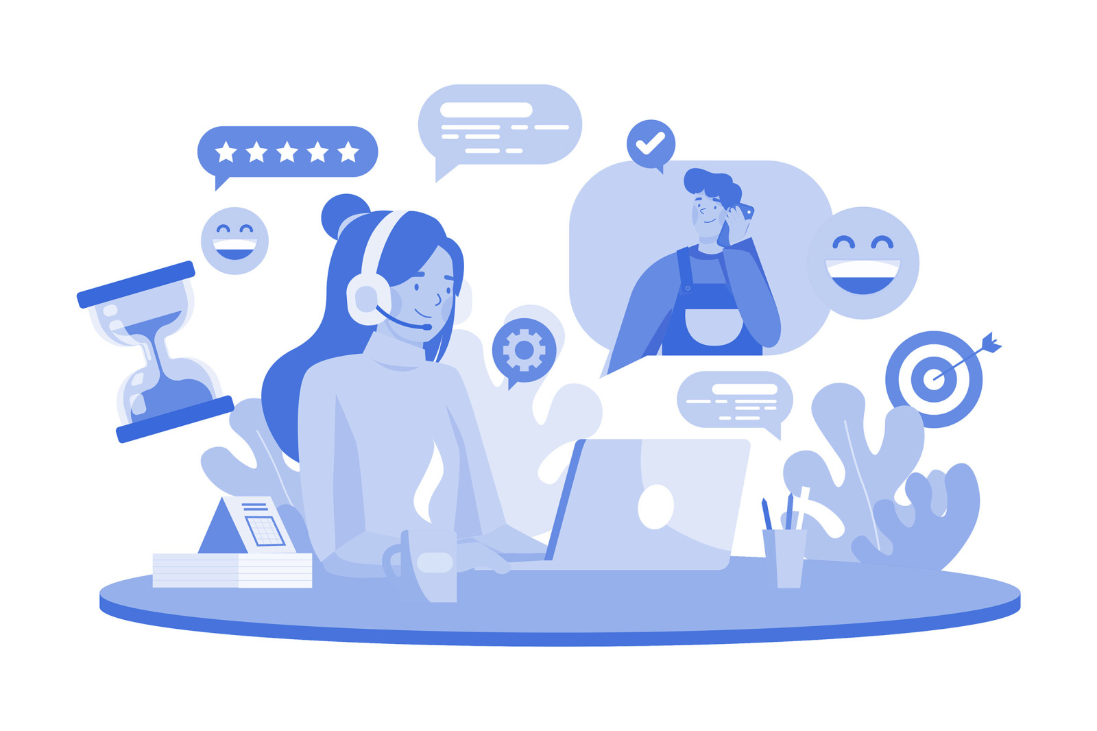 M628_Customer Support Illustration Pack 2 M628_Customer Support Illustration Pack 2